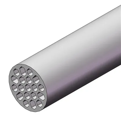 Membrane tubulaire recristallisée