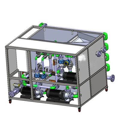 Testeur de membrane plate en céramique de carbure de silicium